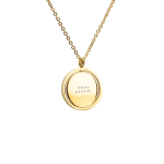 Colar Pingente Giratório Personalizado Dourado